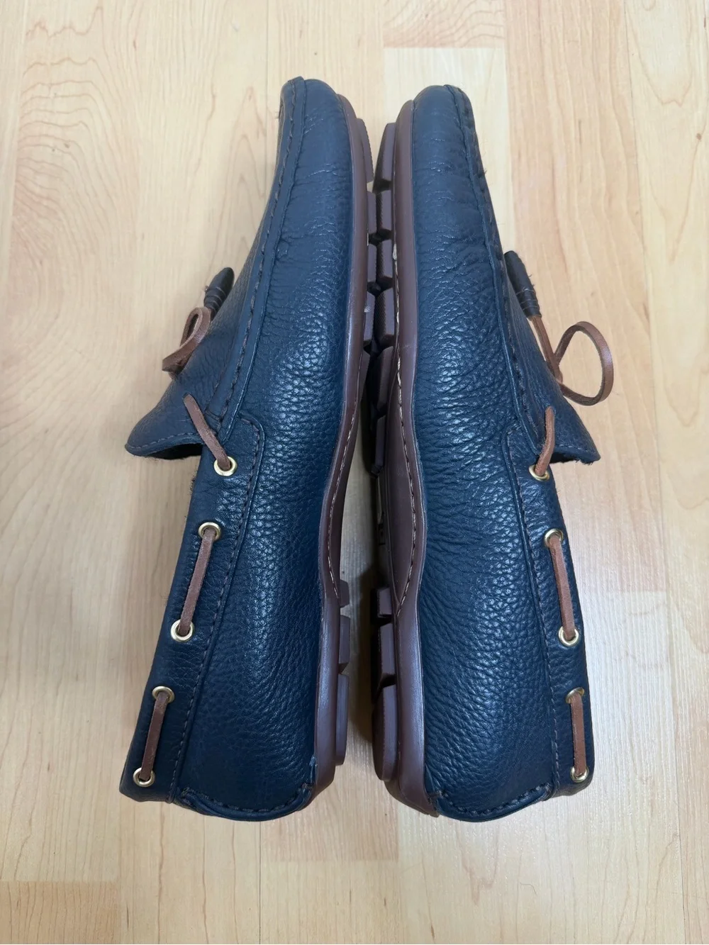 Marc Joseph Rockefeller Navy Leather Loafers EU 41/US 8